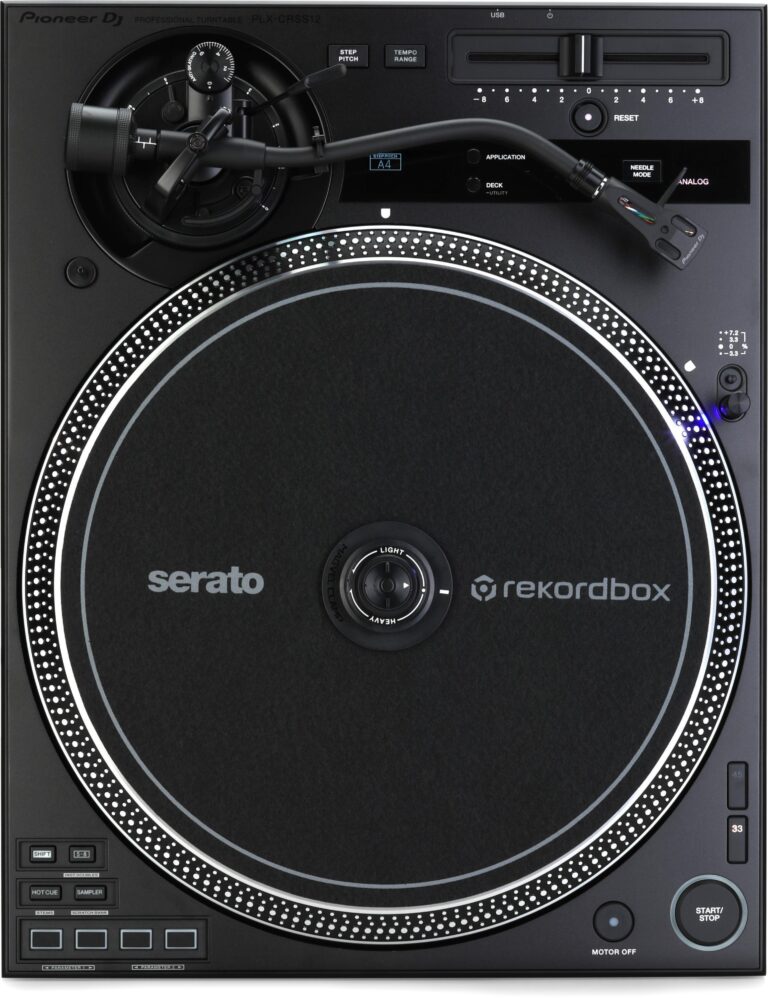 Pioneer DJ PLX-CRSS12 Hybrid Direct Drive Turntable with DVS